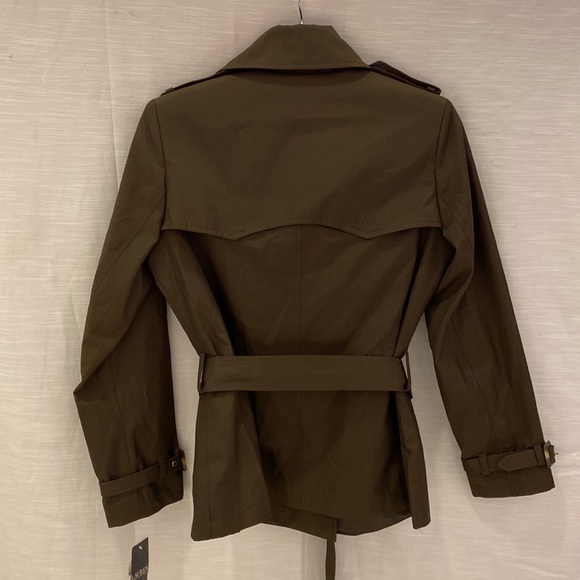 Ralph Lauren 24” DB Belted Trench Coat Moss - Picture 5 of 8